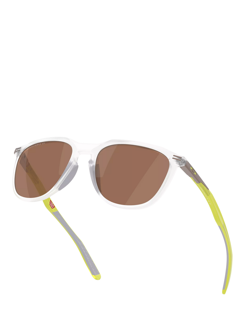 Oakley OO9286 polarised D-frame sunglasses matte clear/brown - British product