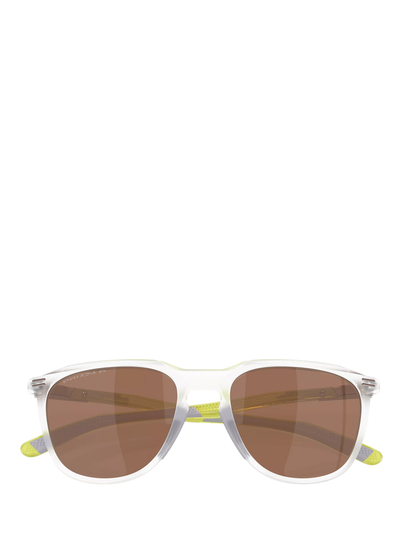 Oakley OO9286 polarised D-frame sunglasses matte clear/brown - British product