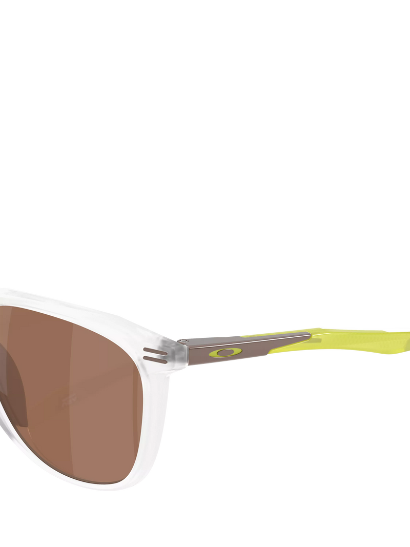 Oakley OO9286 polarised D-frame sunglasses matte clear/brown - British product