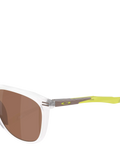 Oakley OO9286 polarised D-frame sunglasses matte clear/brown - British product