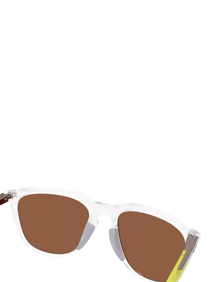 Oakley OO9286 polarised D-frame sunglasses matte clear/brown - British product