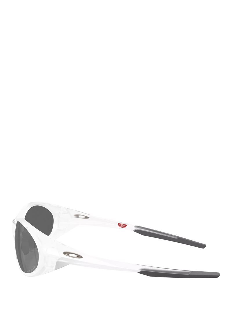 Oakley polarised oval sunglasses matte clear frame (British brand)
