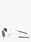 Oakley polarised oval sunglasses matte clear frame (British brand)