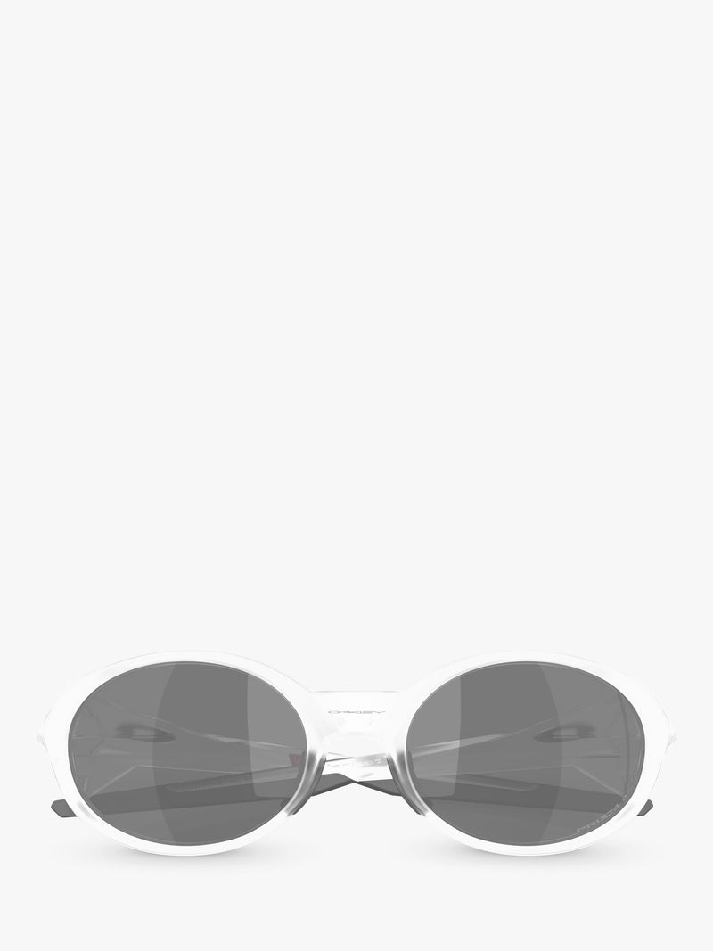 Oakley polarised oval sunglasses matte clear frame (British brand)