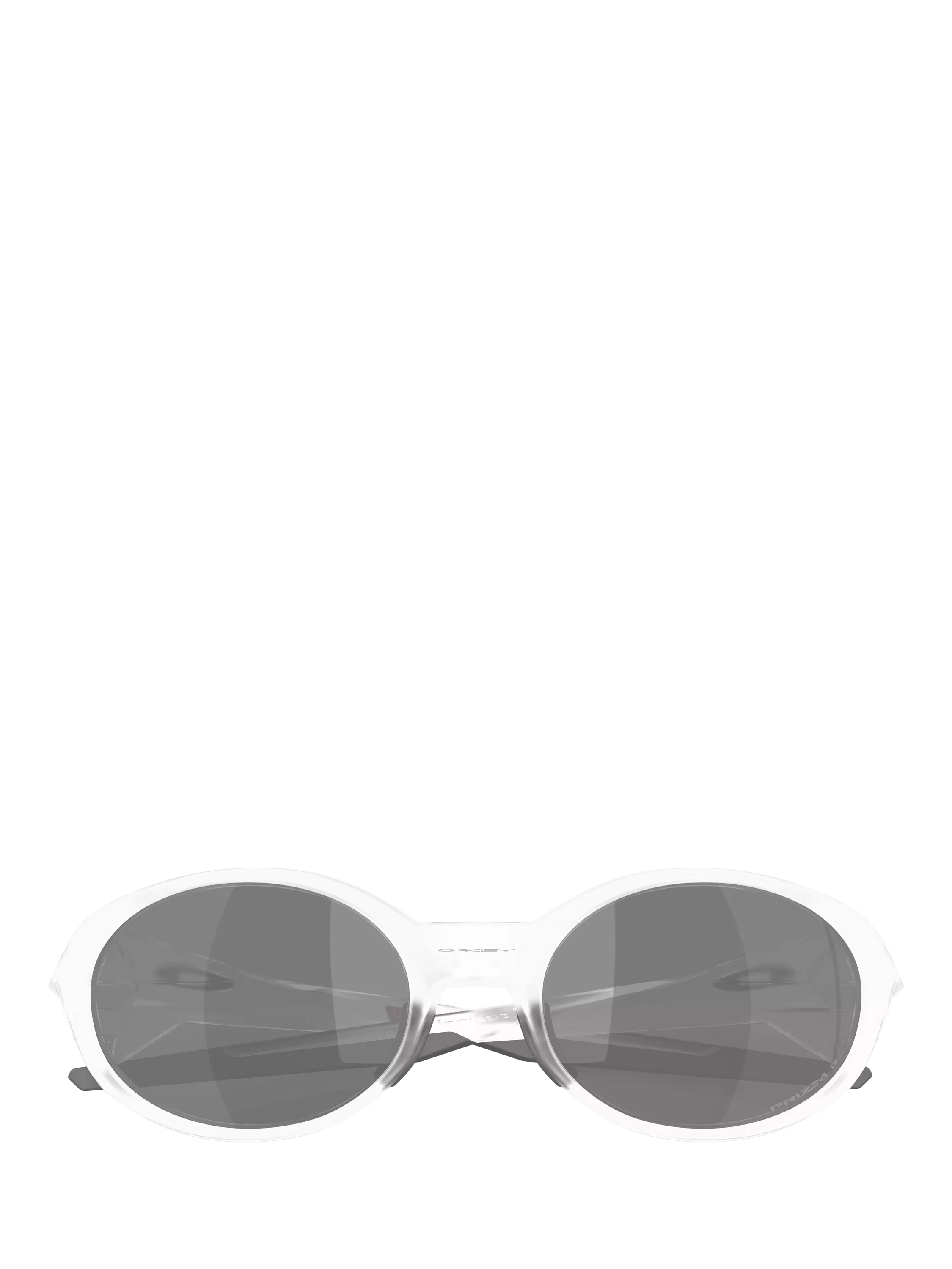 Oakley polarised oval sunglasses matte clear frame (British brand)