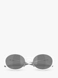 Oakley polarised oval sunglasses matte clear frame (British brand)