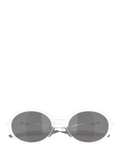Oakley polarised oval sunglasses matte clear frame (British brand)