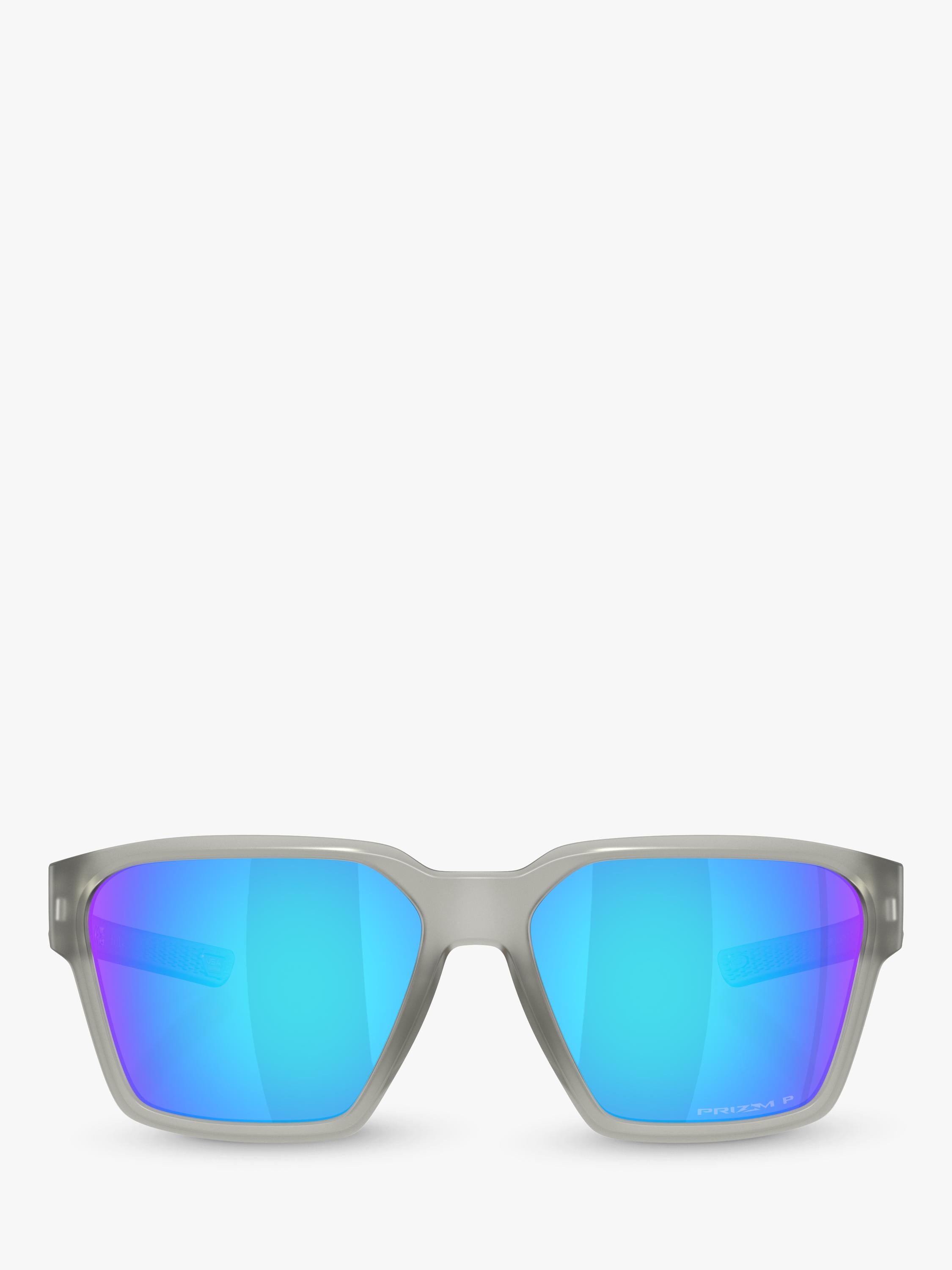 Oakley square polarized sunglasses with blue mirror (British brand)
