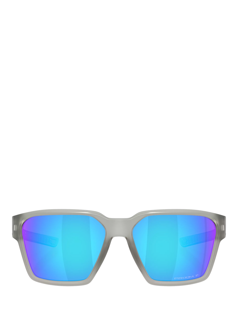 Oakley square polarized sunglasses with blue mirror (British brand)