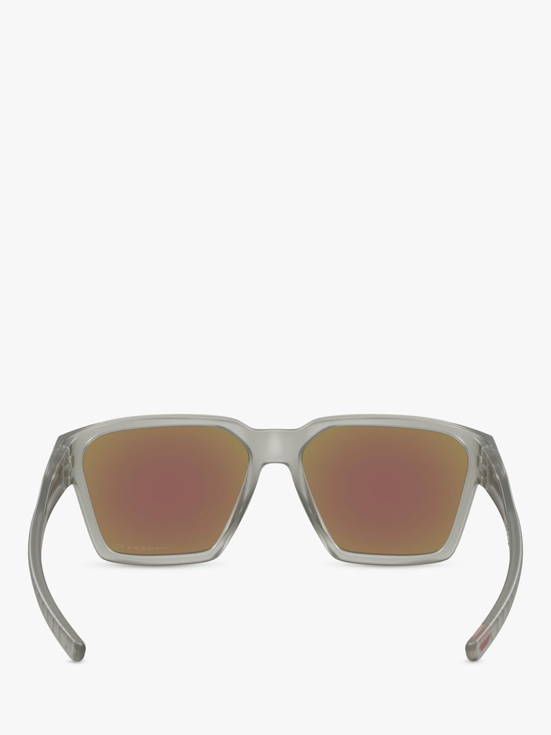 Oakley square polarized sunglasses with blue mirror (British brand)