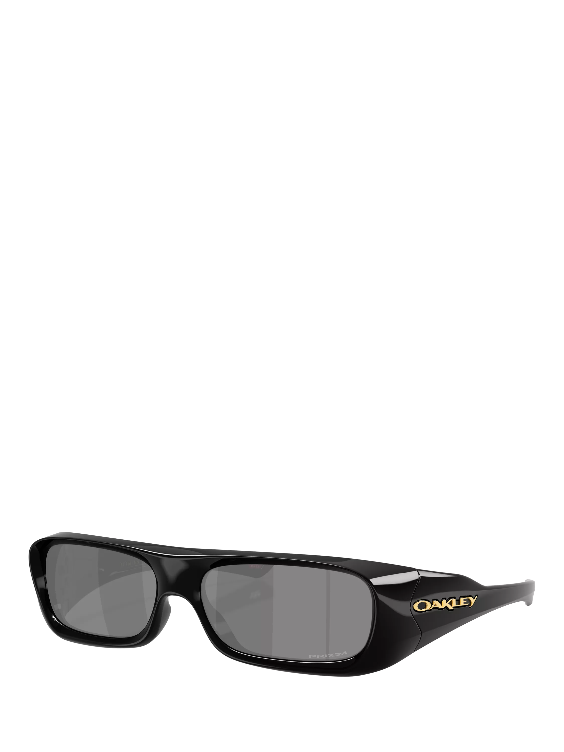 Oakley OO9520 Men's Rectangular Sunglasses, Black/Grey
