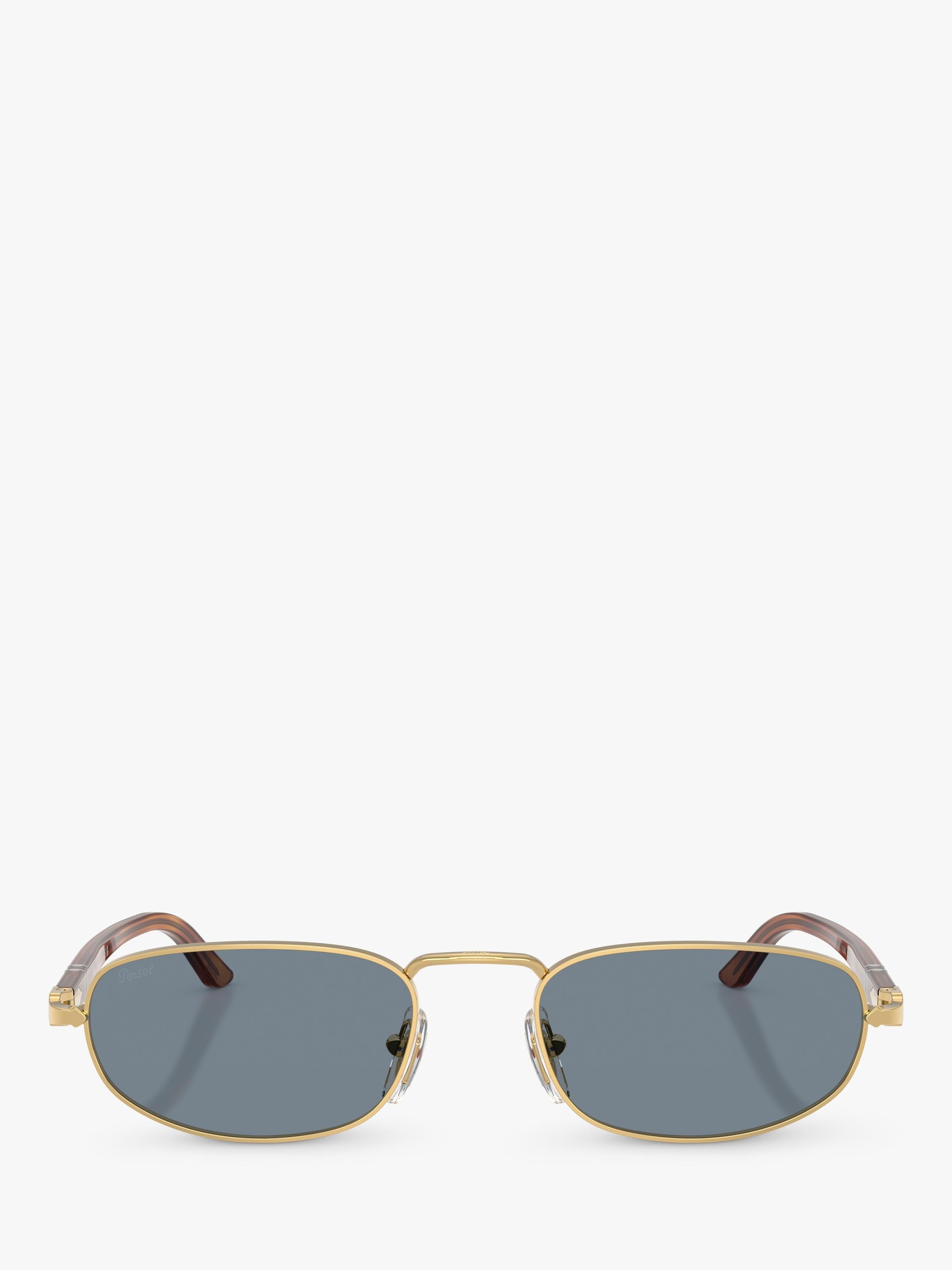 Persol oval sunglasses gold blue metal frame - British product