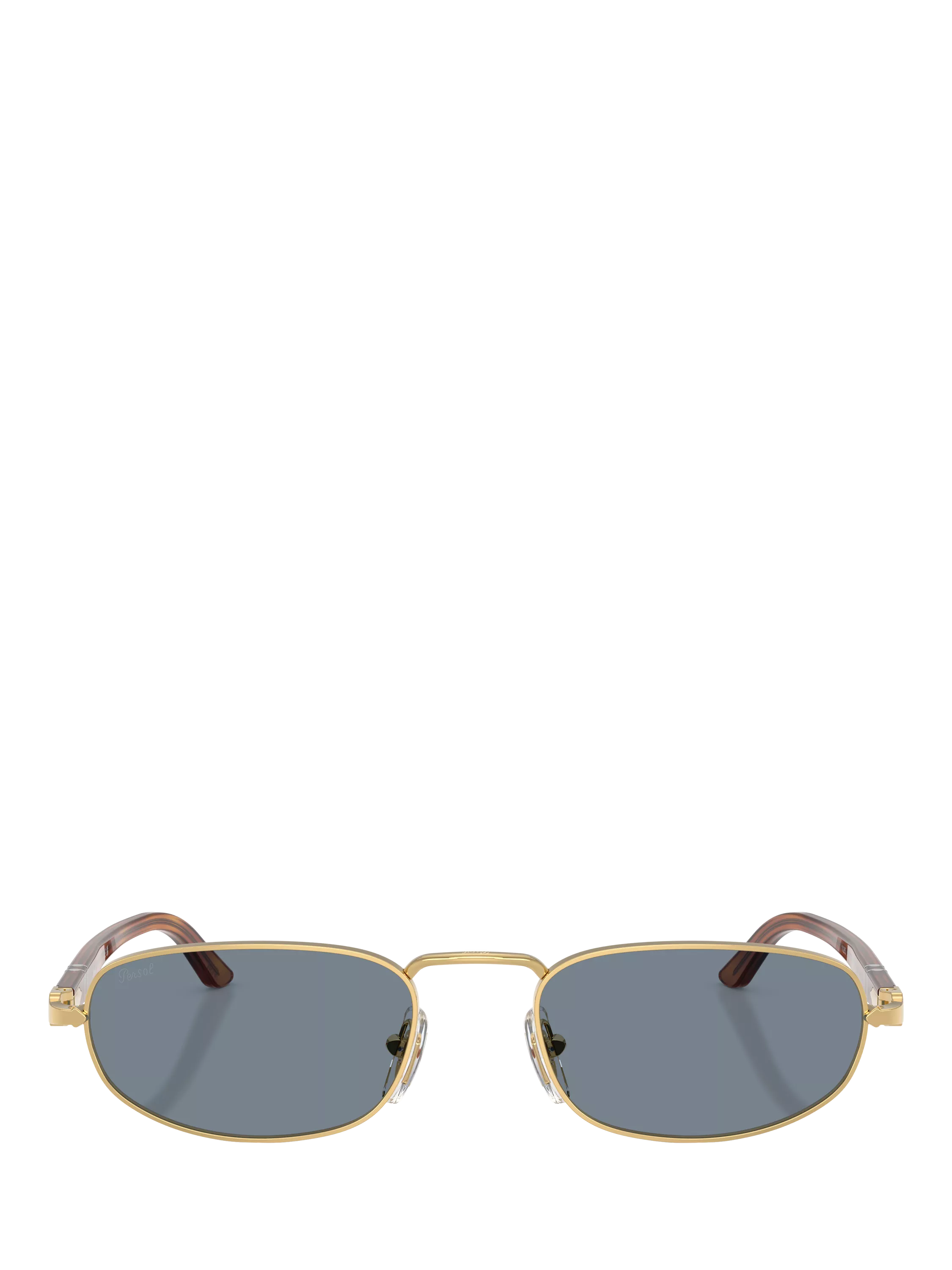 Persol oval sunglasses gold blue metal frame - British product