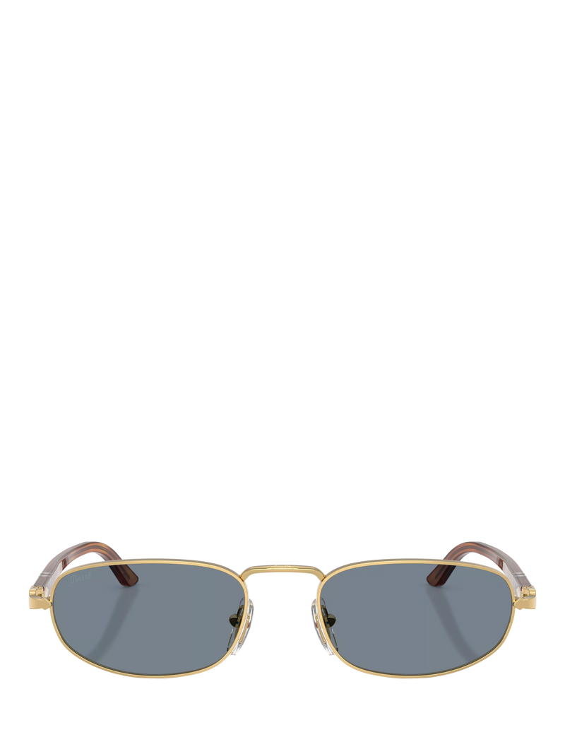 Persol oval sunglasses gold blue metal frame - British product
