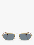 Persol oval sunglasses gold blue metal frame - British product