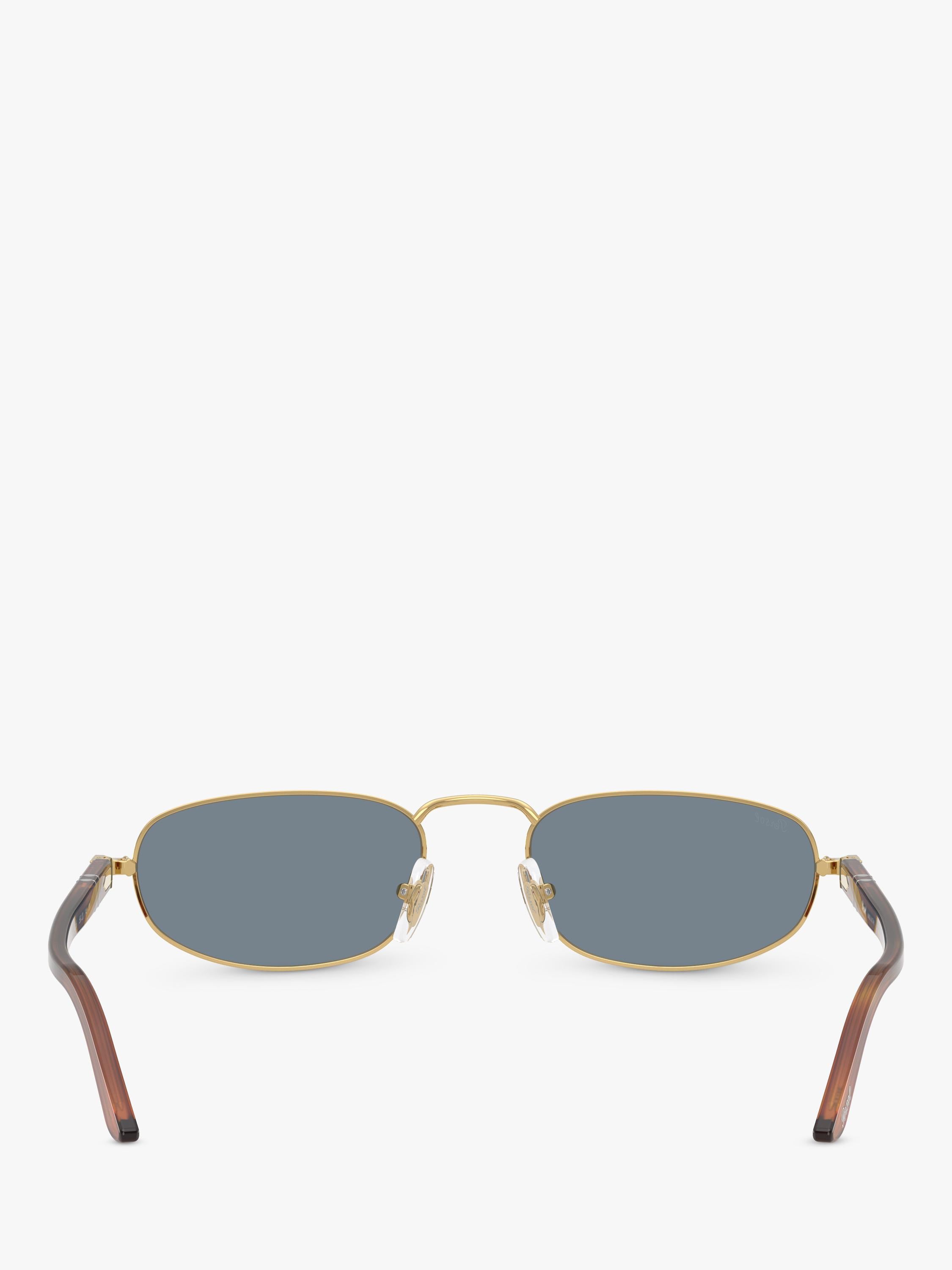 Persol oval sunglasses gold blue metal frame - British product