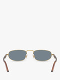 Persol oval sunglasses gold blue metal frame - British product