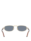Persol oval sunglasses gold blue metal frame - British product