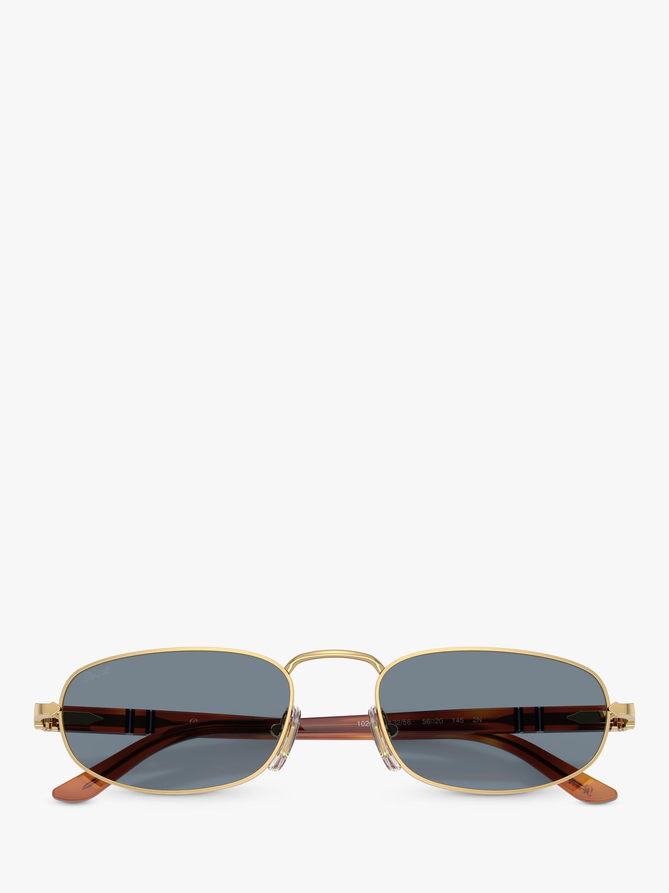 Persol oval sunglasses gold blue metal frame - British product
