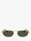 Persol PO1028S oval sunglasses gold/green (British brand)