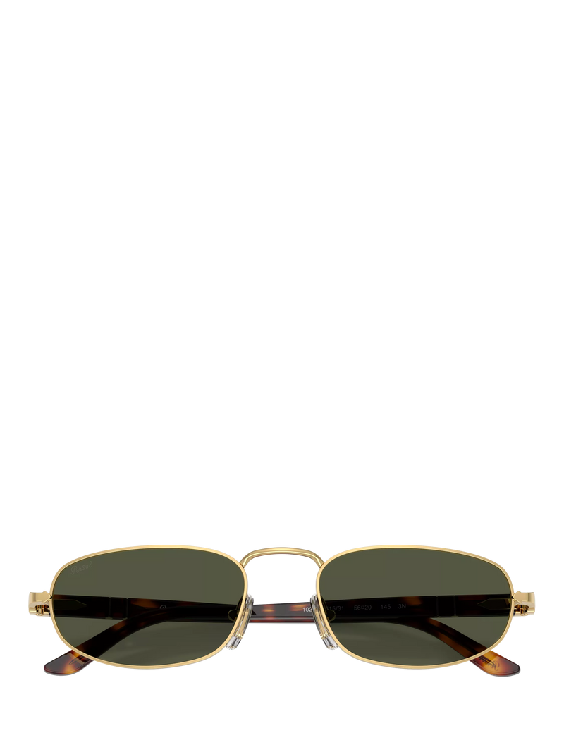 Persol PO1028S oval sunglasses gold/green (British brand)