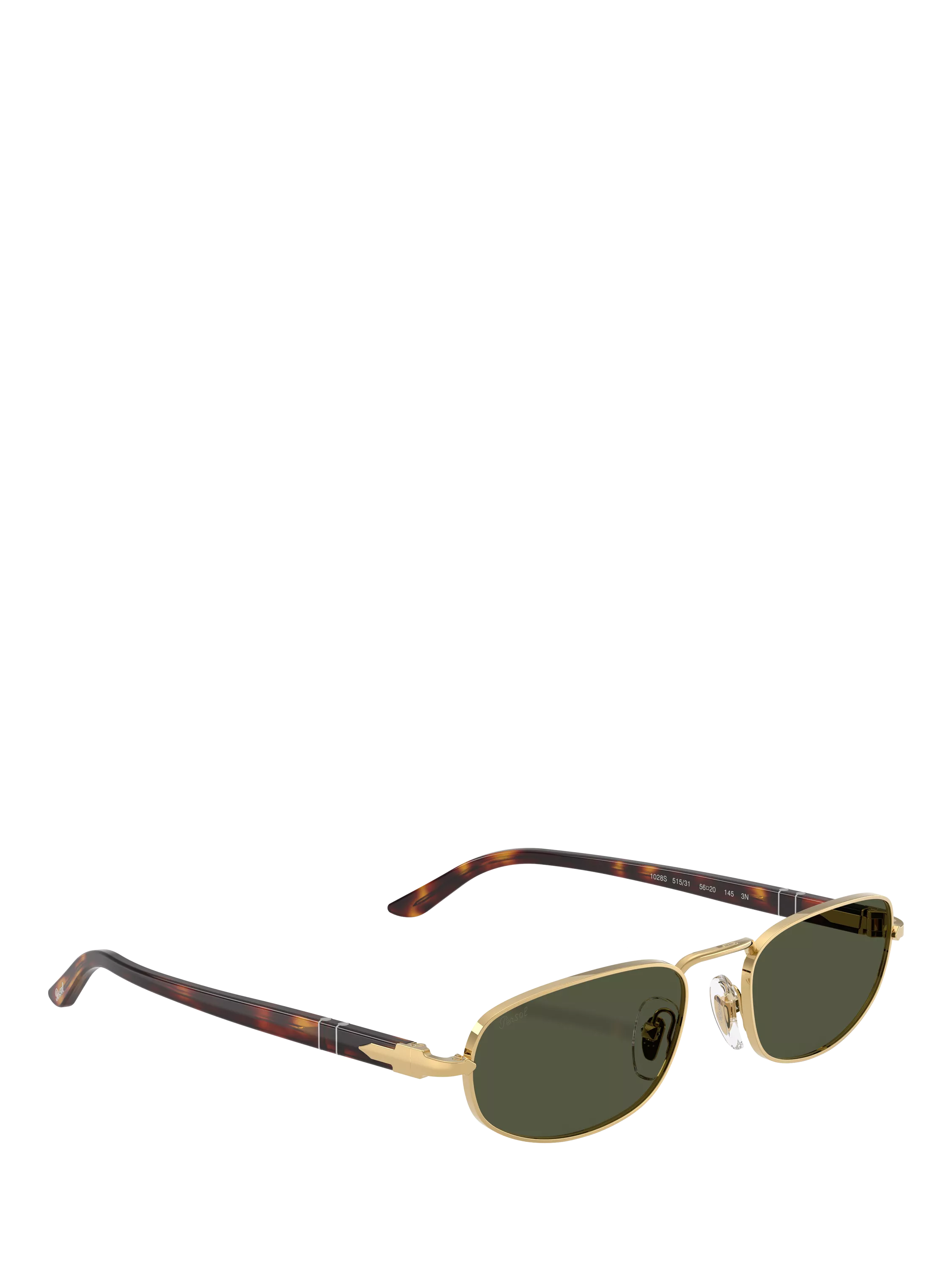 Persol PO1028S oval sunglasses gold/green (British brand)