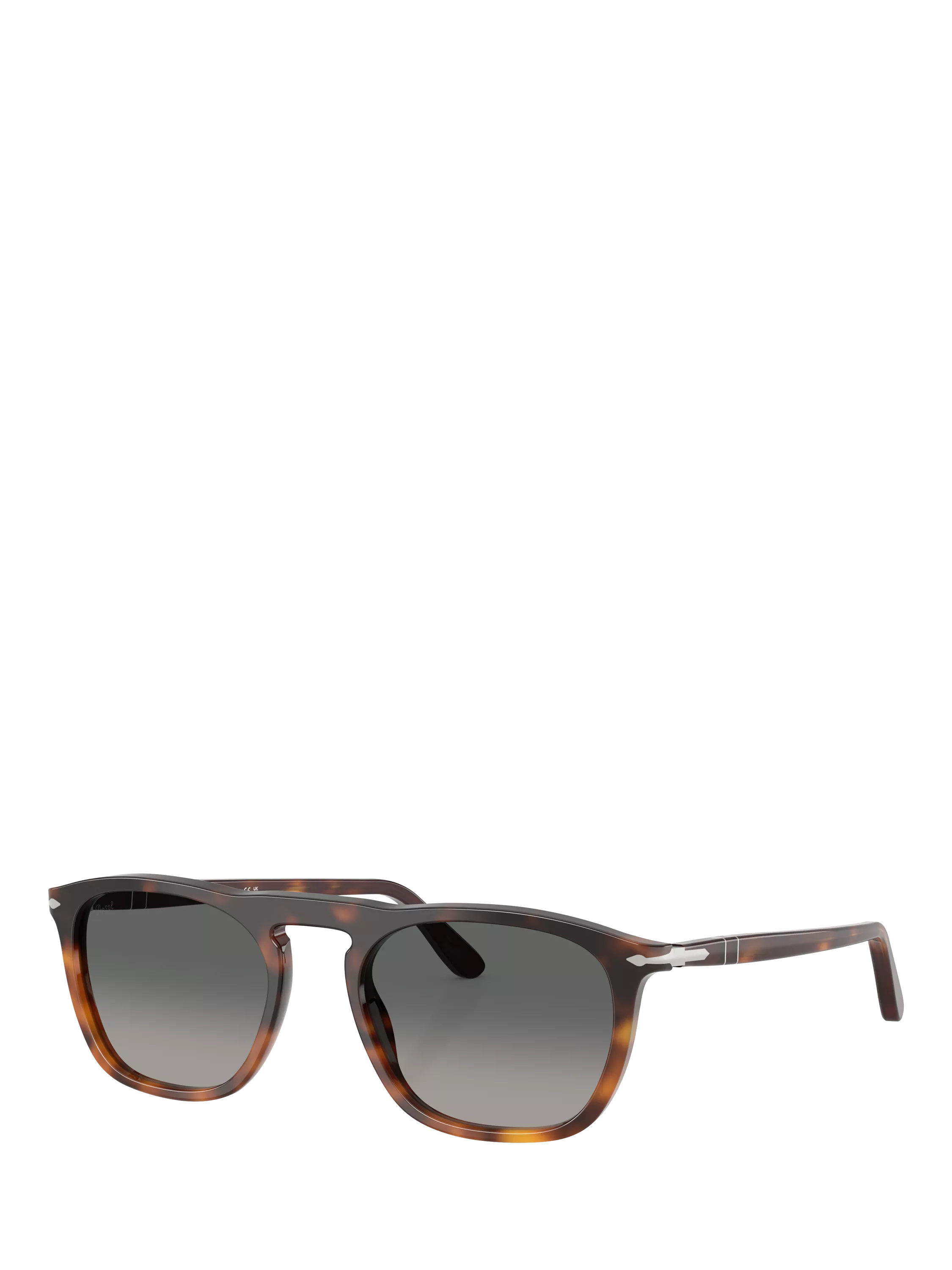 Persol PO3391S Men's D-Frame Sunglasses, Havana/Grey Gradient