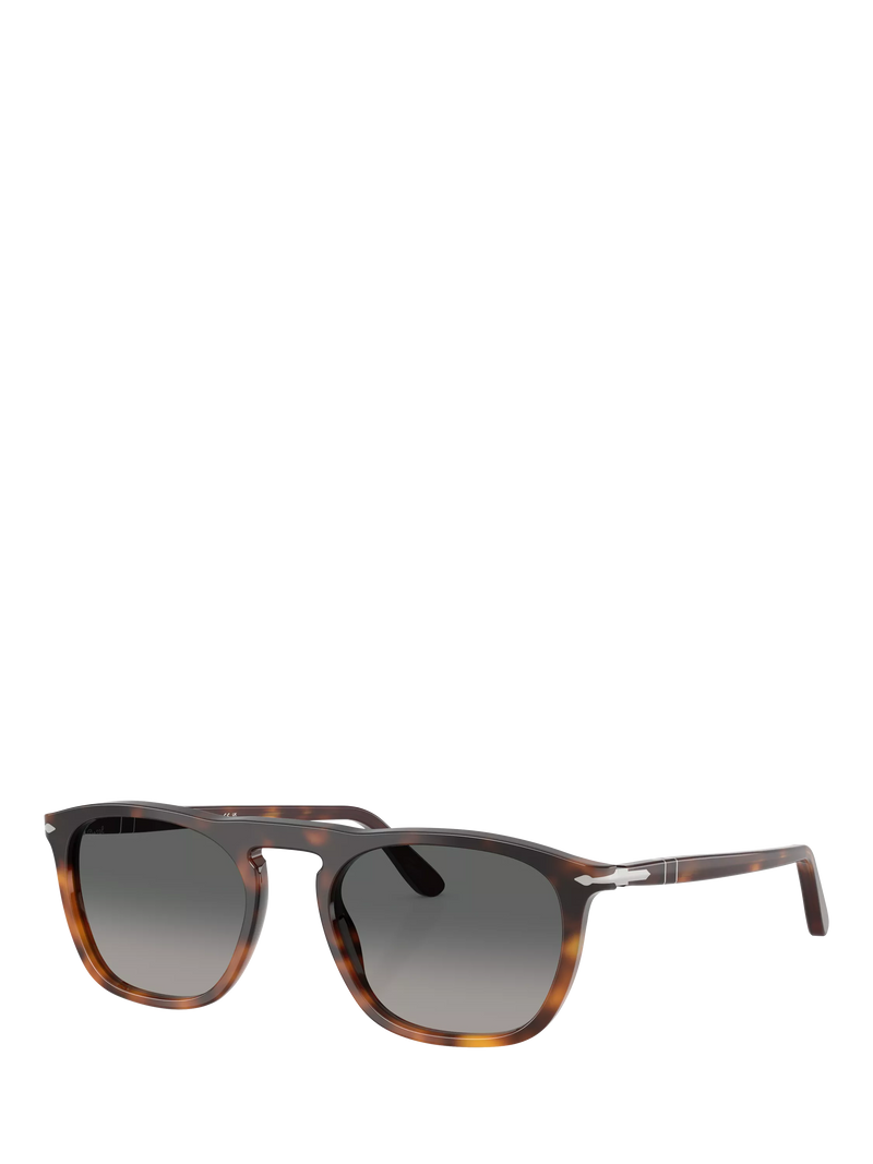 Persol PO3391S Men's D-Frame Sunglasses, Havana/Grey Gradient