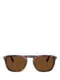 Persol men's D-frame sunglasses Havana brown 55mm lens, UK version