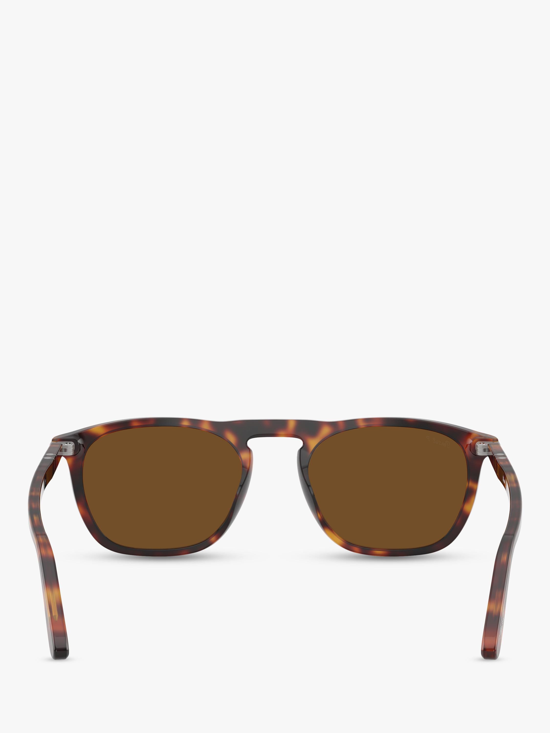Persol men's D-frame sunglasses Havana brown 55mm lens, UK version