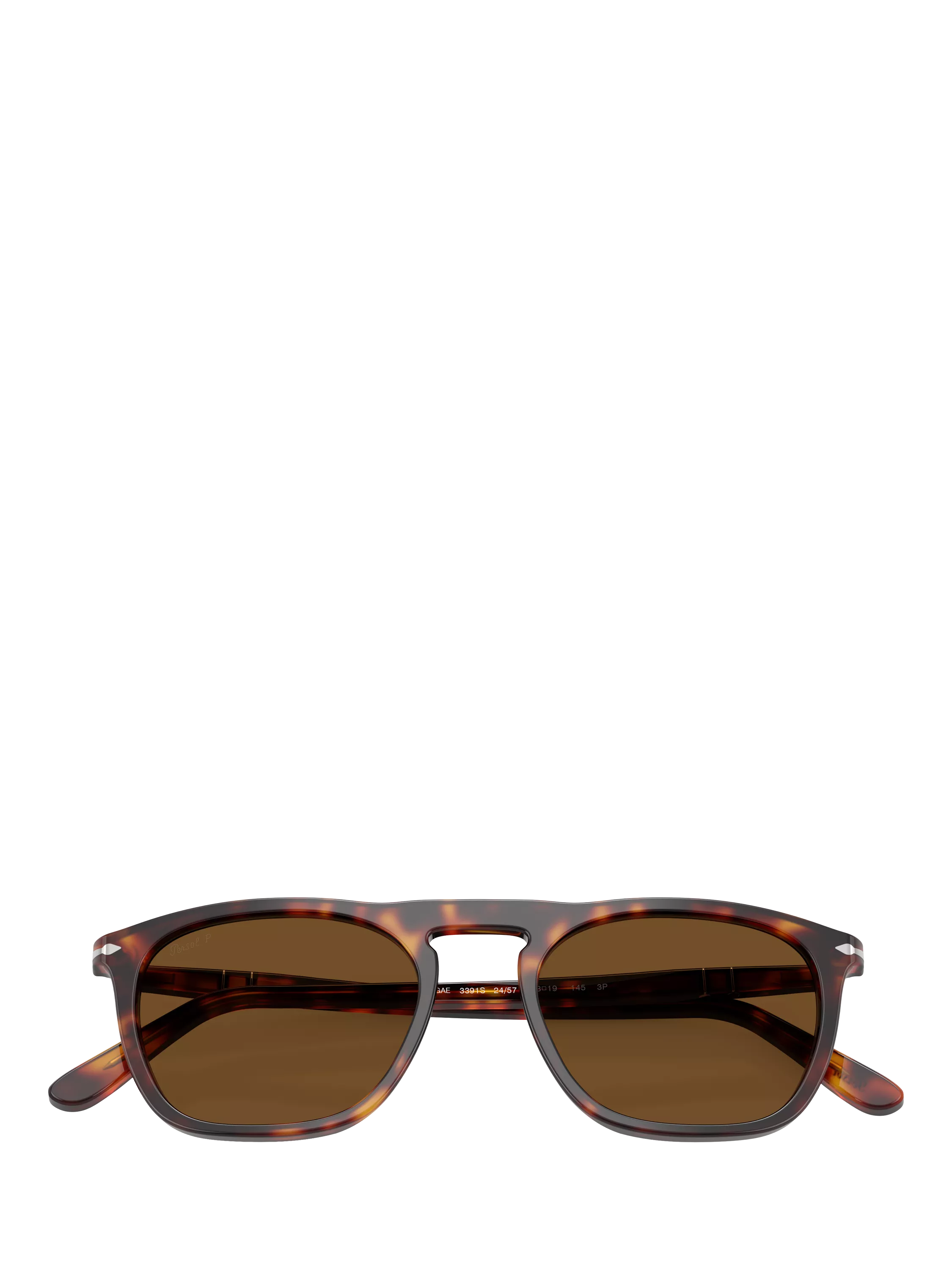 Persol men's D-frame sunglasses Havana brown 55mm lens, UK version