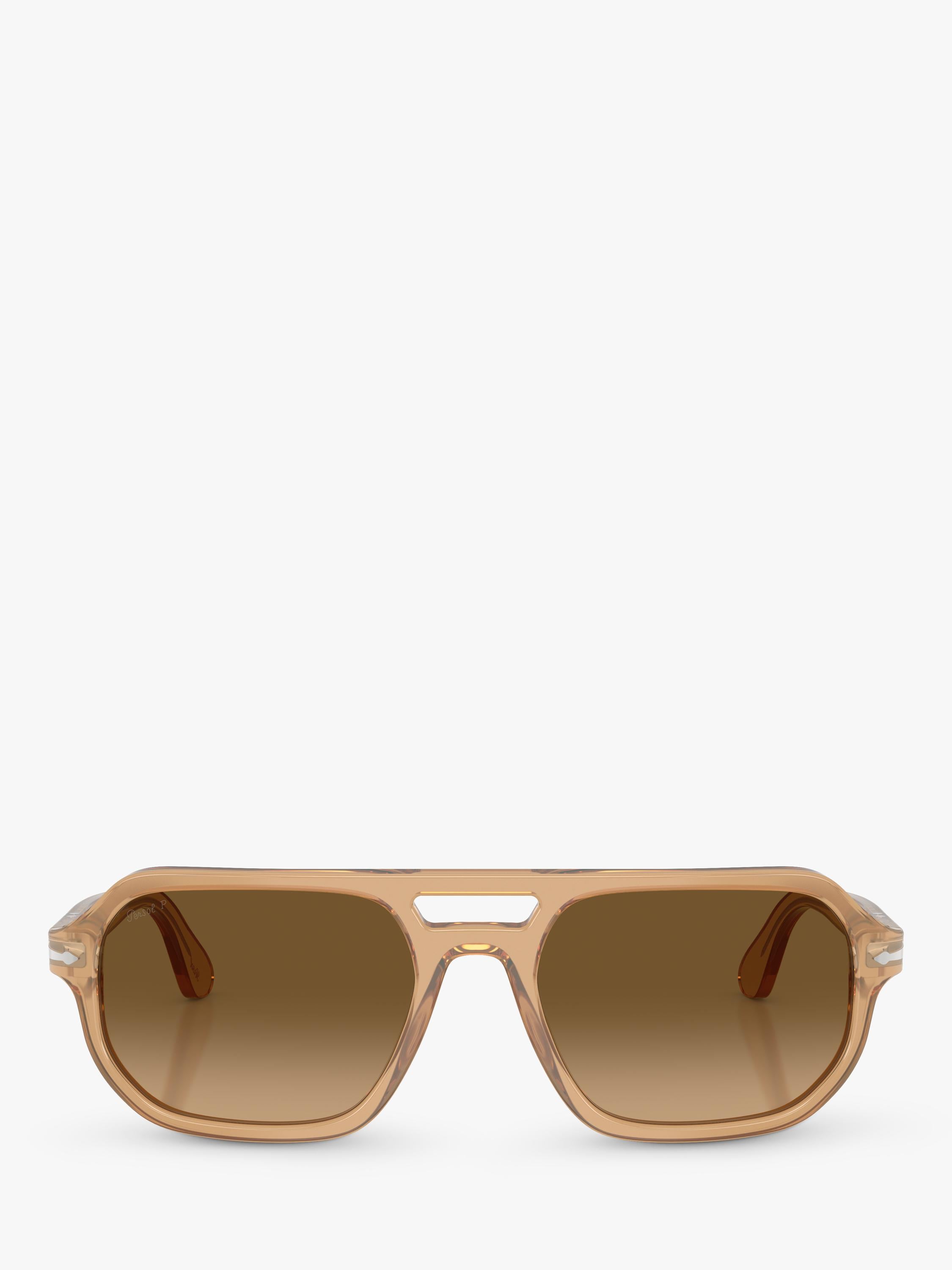 Persol PO3393S square sunglasses in brown acetate, UK version