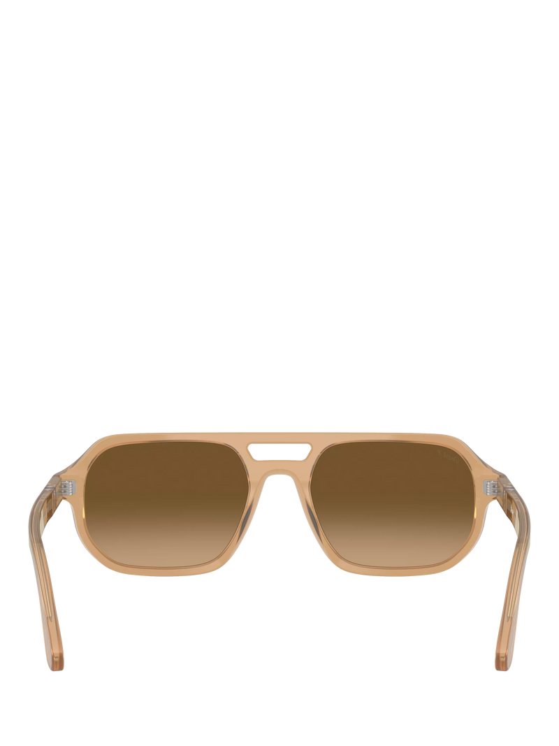 Persol PO3393S square sunglasses in brown acetate, UK version
