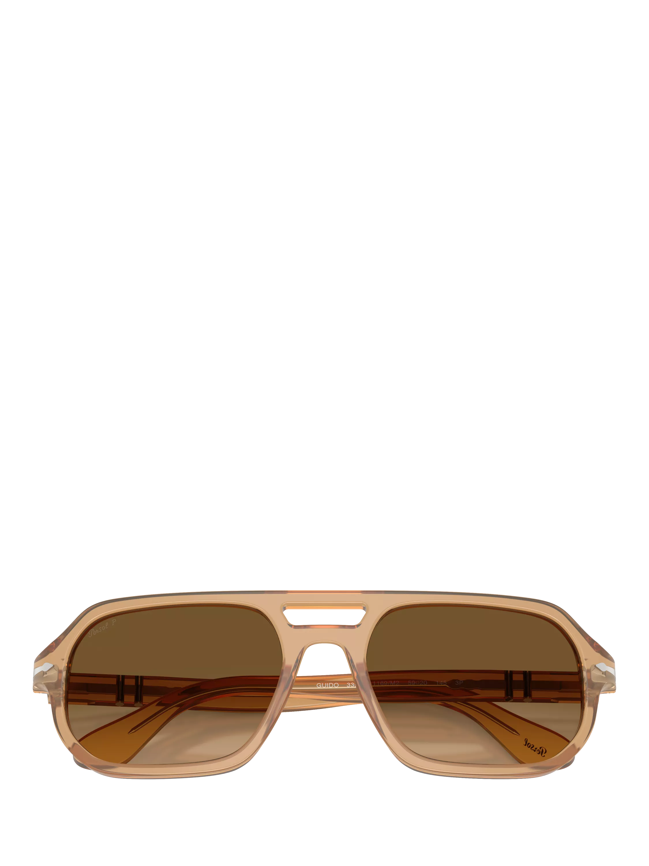 Persol PO3393S square sunglasses in brown acetate, UK version
