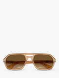 Persol PO3393S square sunglasses in brown acetate, UK version