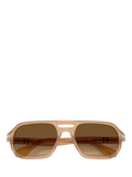 Persol PO3393S square sunglasses in brown acetate, UK version