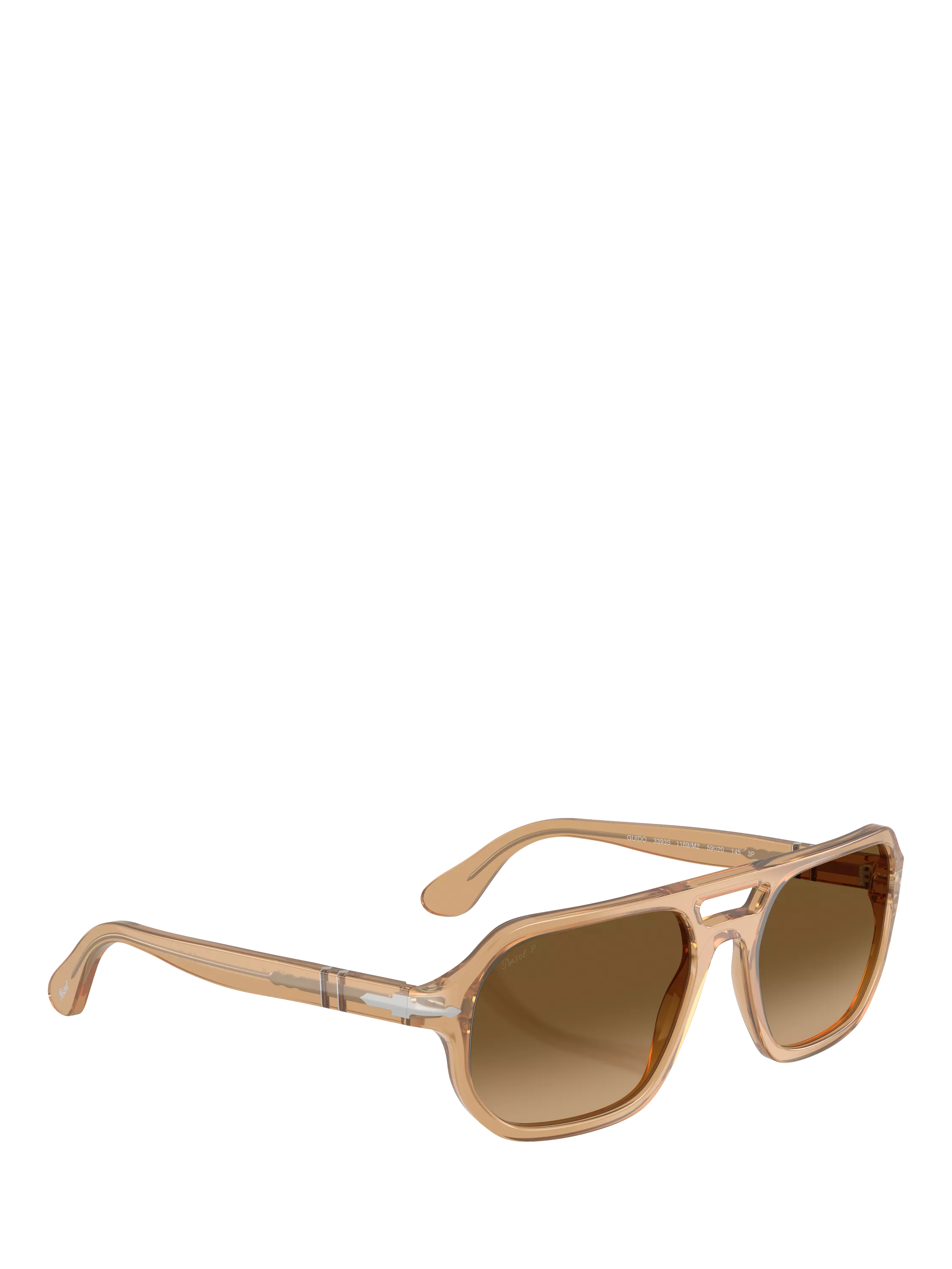 Persol PO3393S square sunglasses in brown acetate, UK version