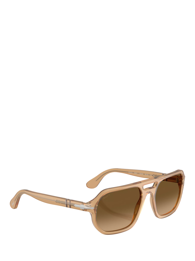 Persol PO3393S square sunglasses in brown acetate, UK version