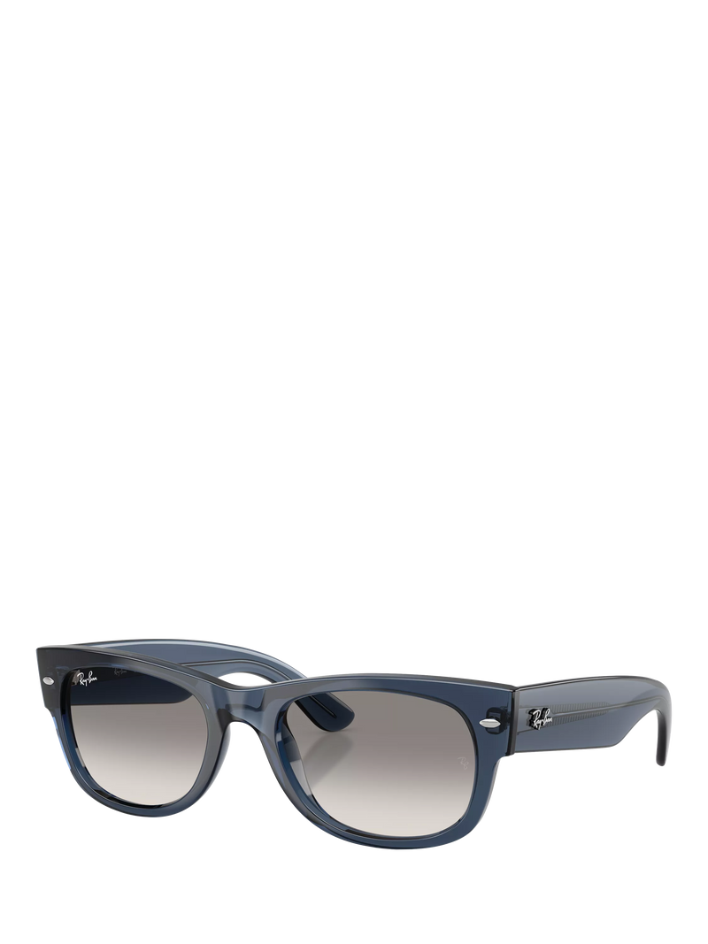 Ray-Ban D-Frame sunglasses transparent dark blue 55mm, imported from the UK