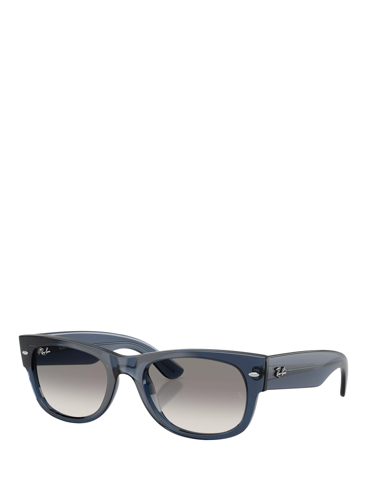 Ray-Ban D-Frame sunglasses transparent dark blue 55mm, imported from the UK