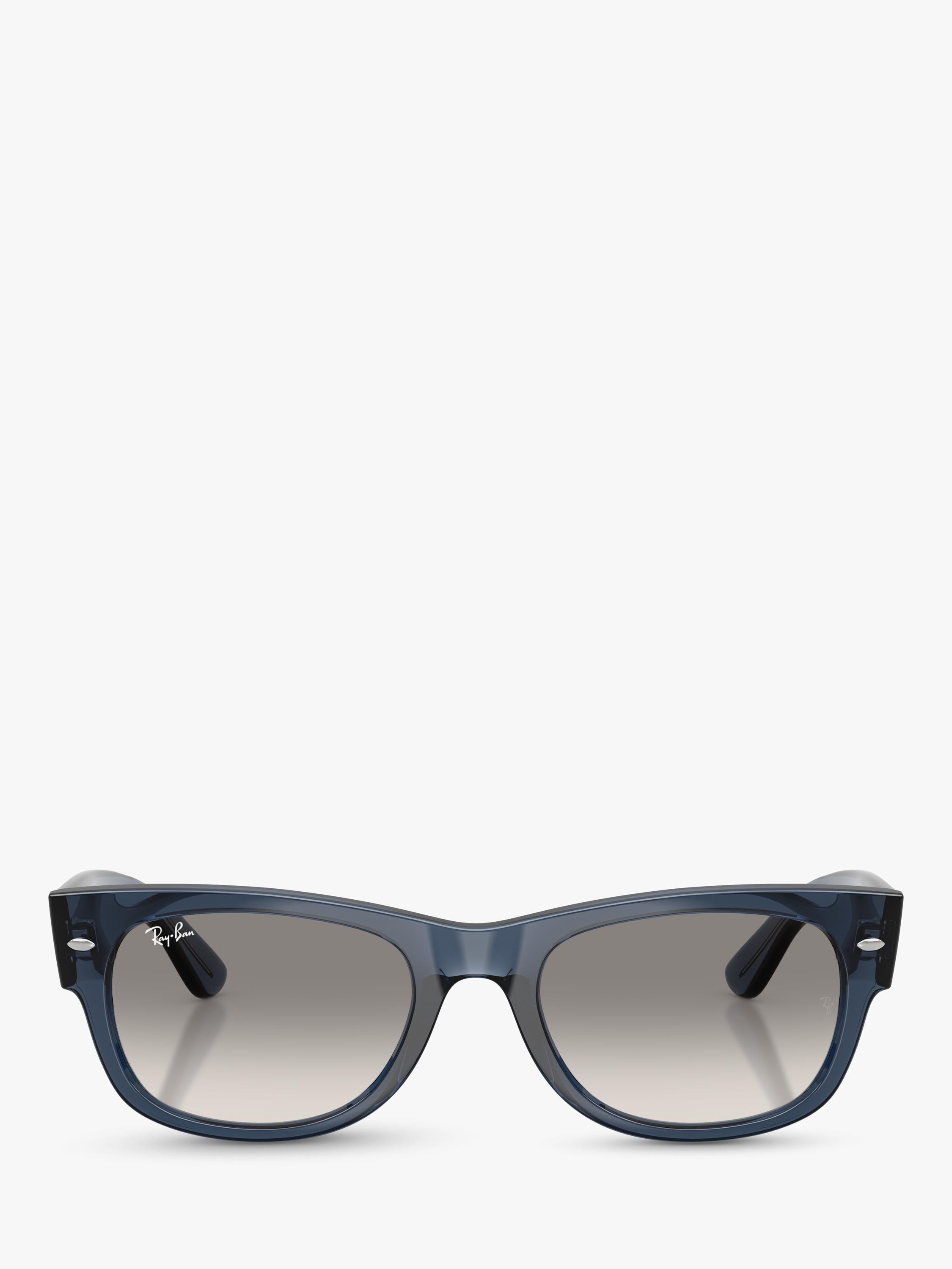 Ray-Ban D-Frame sunglasses transparent dark blue 55mm, imported from the UK