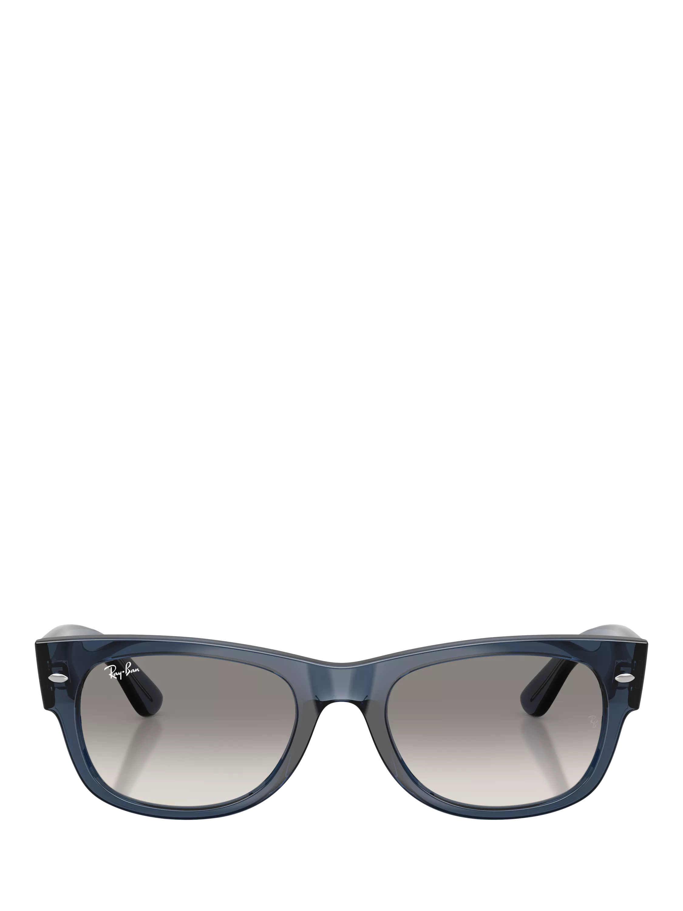 Ray-Ban D-Frame sunglasses transparent dark blue 55mm, imported from the UK