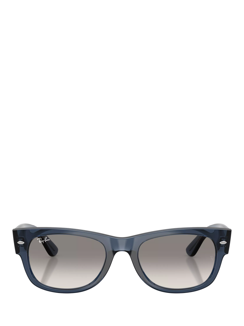 Ray-Ban D-Frame sunglasses transparent dark blue 55mm, imported from the UK