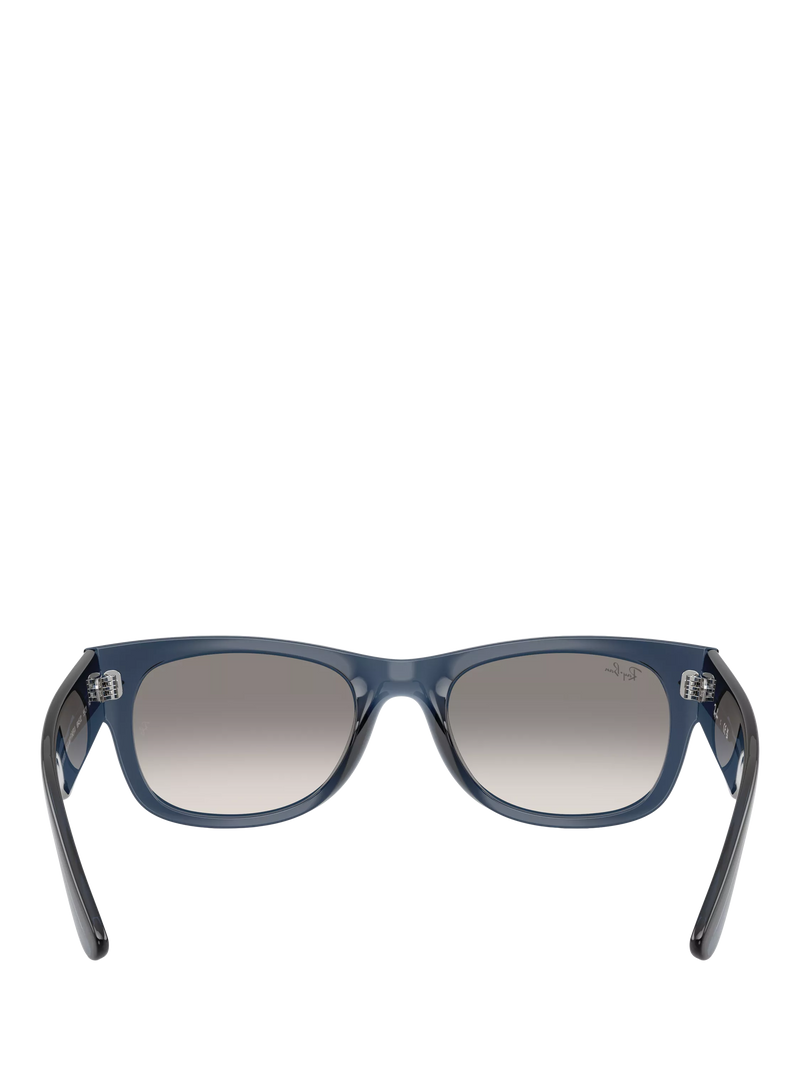 Ray-Ban D-Frame sunglasses transparent dark blue 55mm, imported from the UK