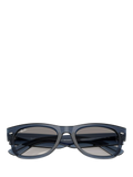 Ray-Ban D-Frame sunglasses transparent dark blue 55mm, imported from the UK