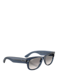 Ray-Ban D-Frame sunglasses transparent dark blue 55mm, imported from the UK