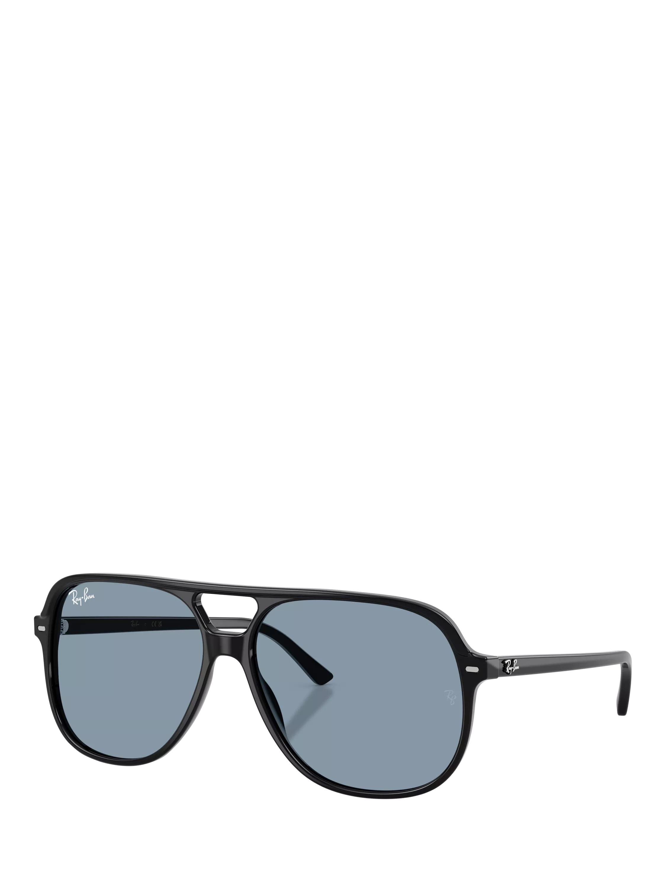 Ray-Ban RB2198 round sunglasses with black acetate frame, UK version