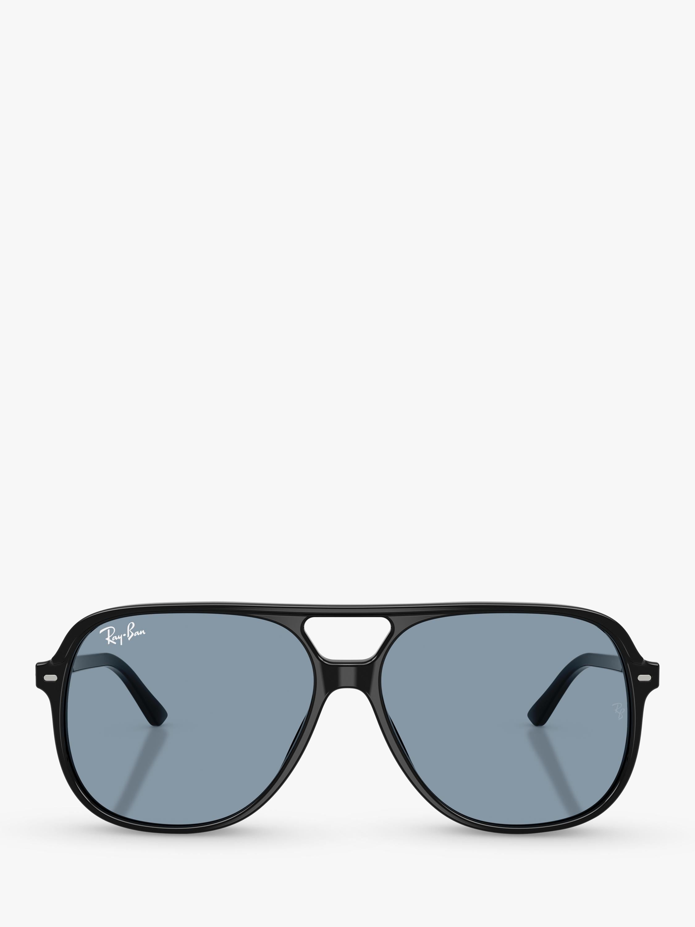 Ray-Ban RB2198 round sunglasses with black acetate frame, UK version