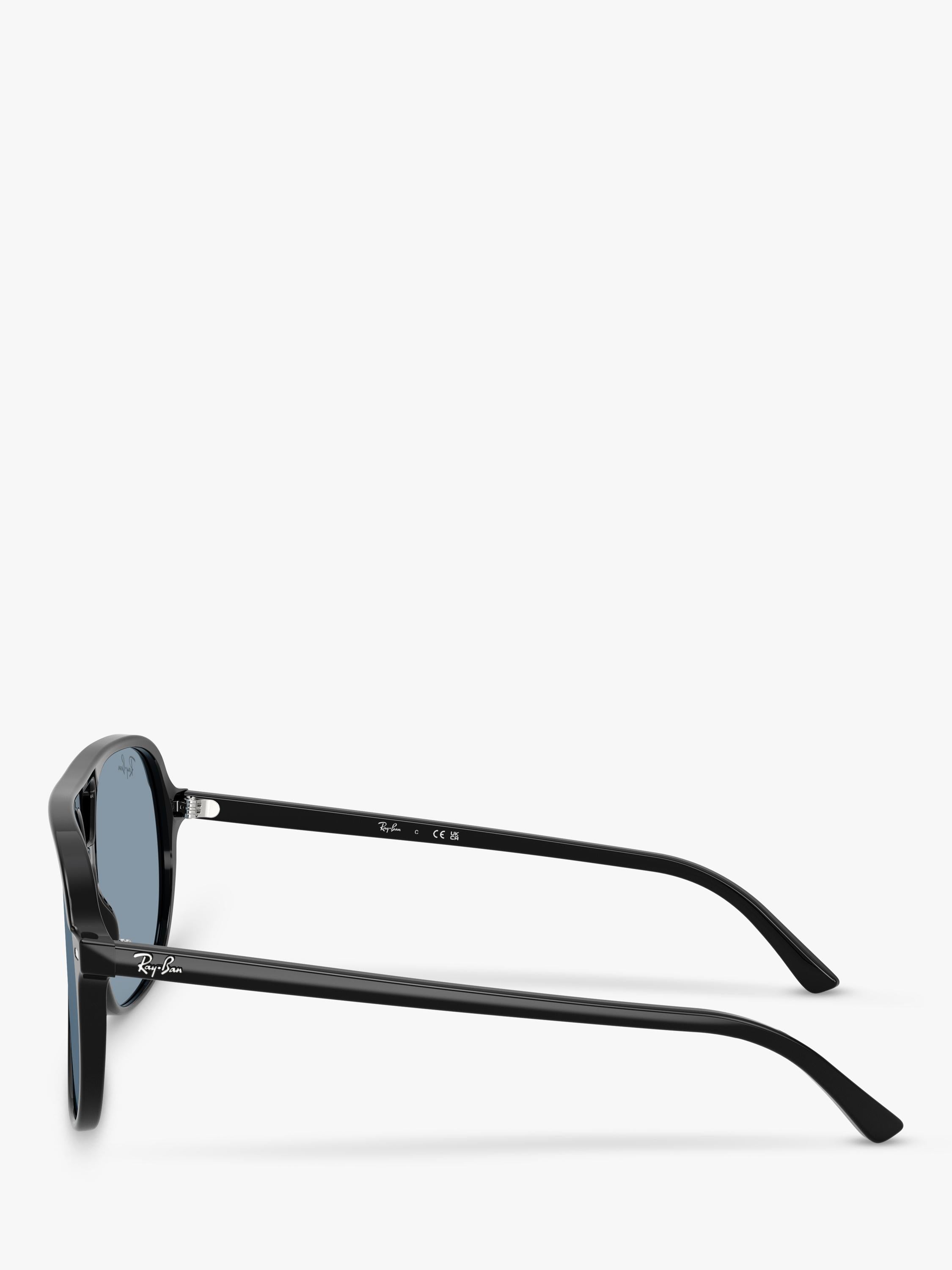 Ray-Ban RB2198 round sunglasses with black acetate frame, UK version