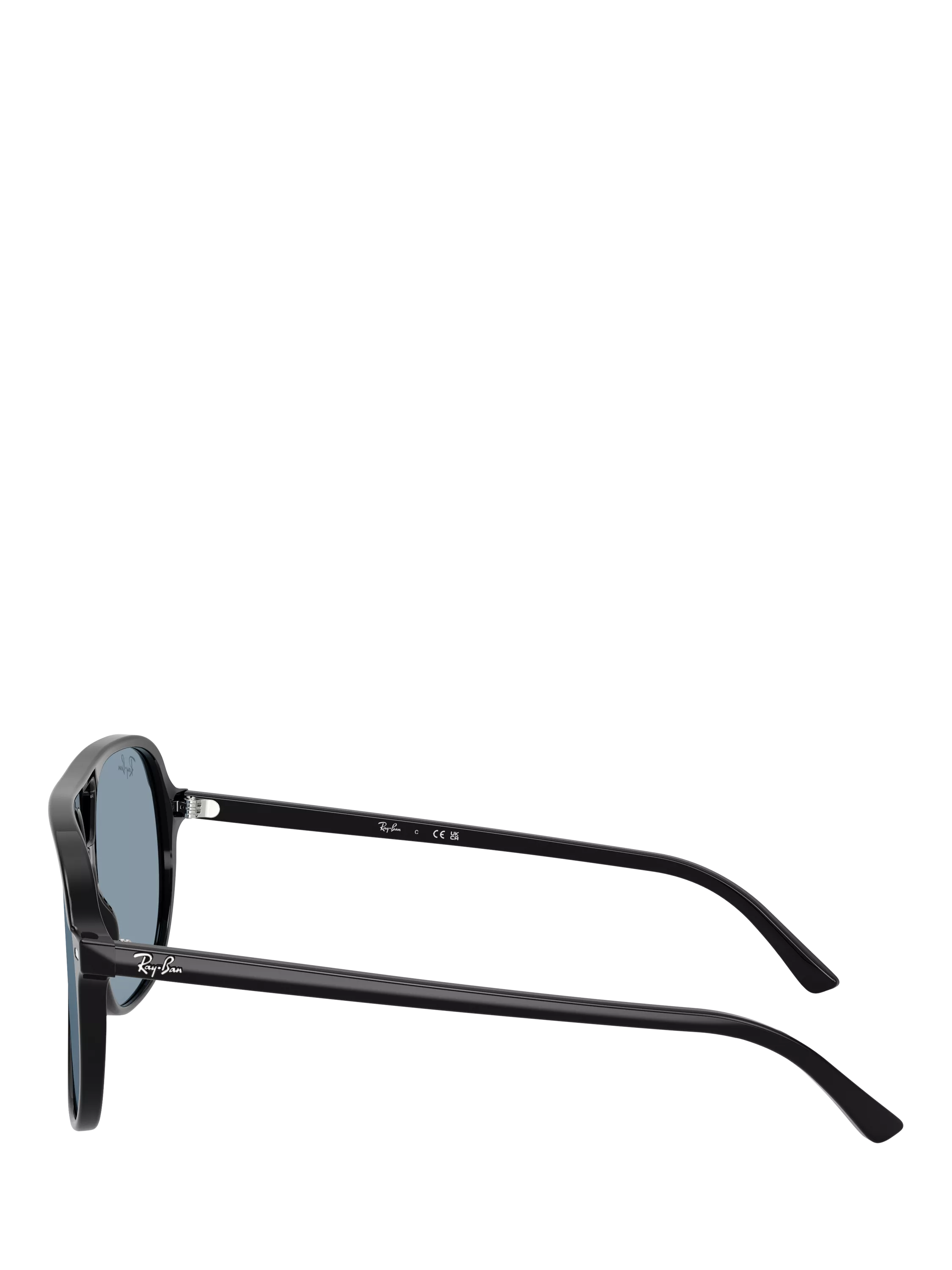 Ray-Ban RB2198 round sunglasses with black acetate frame, UK version